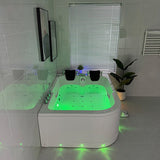 Waterproof smart touch LCD control panel on Cascada Amalfi jacuzzi tub