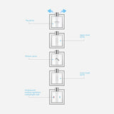 Cascada AquaTech Elite 80" Multifunction Circular Shower Panel System - Cascada Showers
