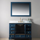 Front view of Cascada Arizona 48 inch freestanding vanity