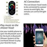 Modern handheld showerhead with Remote Control Feature 