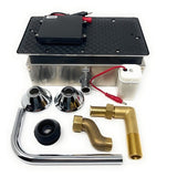 Touch-free sensor urinal flush valve stainless steel wall-mounted.