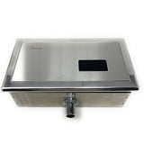 Rectangular Cascada sensor urinal flush valve modern restroom fixture.
