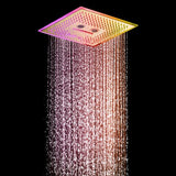 Cascada Davos 16" Brushed Gold LED Music Shower System - Cascada Showers