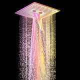 Cascada Davos 16" Brushed Nickel LED Music Shower System - Cascada Showers