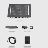Cascada Genova 14"x20" Rainfall LED Shower Set - Cascada Showers