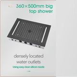 Cascada Genova 14"x20" Rainfall LED Shower Set - Cascada Showers