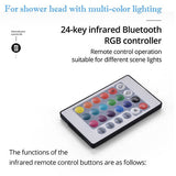 Remote control and power adapter for Cascada Vaticano LED shower lights