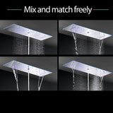 Cascada Milano 12"x36" Luxurious LED Shower System - Cascada Showers