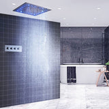 Cascada Napoli LED Shower System: Rainfall, Spa Mist, Thermostatic Control - Cascada Showers
