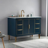 Cascada New York 48" Single Bathroom Vanity Freestanding Wood Vanity With Marble Top