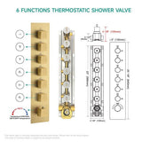 Dimensions of Cascada Perla 24-inch dual shower system