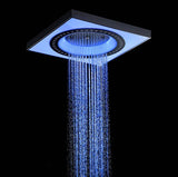 Angled view of Cascada Perla dual shower system design.