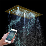 Cascada Rainbow 16"x28" LED Bluetooth Shower System - Cascada Showers