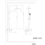 Cascada Serena 8" Digital Shower Faucet Set Chrome Finish - Cascada Showers