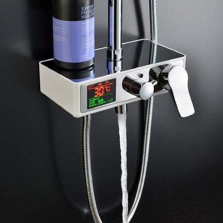 Cascada Serena 8" Digital Shower Faucet Set Chrome Finish - Cascada Showers