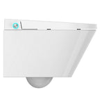 Cascada Torino smart toilet with lid open showing UV sterilized anti-stain glaze bowl