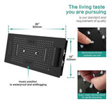 Cascada Verona 16"x36" Matte Black Bluetooth LED Showerhead - Cascada Showers