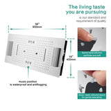 Cascada Verona 16"x36" Music LED Digital Shower System - Cascada Showers
