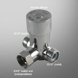 Hands-free bathroom faucet in polished chrome finish