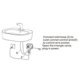 Cascada solid brass touchless sink faucet with cover plate