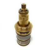 Brass mechanical component on a white background