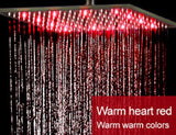 10" Square Rainfall LED Shower Head - Cascada Showers