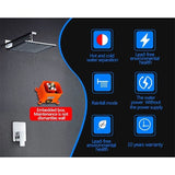 10" Square Wall Mounted Thermostatic Shower System LED Automated shower head, thermostatic shower, rain shower, rain shower faucet, shower head sets for bathroom