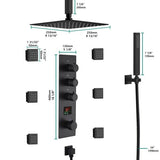 10" Thermostatic Digital Shower System By Cascada Showers - Cascada Showers