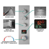 10" Thermostatic LCD Display Shower System by Cascada Showers - Cascada Showers