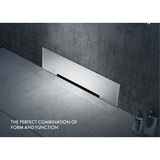12", Linear Drain System for Floor, Stainless Steel 304, 1073 - Cascada Showers