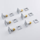 Cascada body jets and handheld shower running simultaneously with thermostatic control