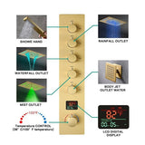 15"x23" Palermo Digital LED Music Shower System By Cascada Showers - Cascada Showers