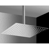 Cascada Luxury Bathroom Shower Set Rainfall LED Shower Head, Double-Function Valve, and Brass Handheld Shower showerhead system rain head shower handheld set complete led waterfall heads light rainfall square Double-Function Valve and Brass Handheld Shower Rain Shower System remote controller light bathroom set remote control color change Bathroom Shower Set