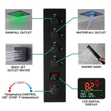 16" Turin Digital Rainfall LED music Shower System by Cascada Showers - Cascada Showers