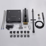 16" Turin Digital Rainfall LED music Shower System by Cascada Showers - Cascada Showers