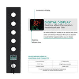 16"x28" Matera Digital Rainfall Bluetooth LED Shower System By Cascada Showers - Cascada Showers