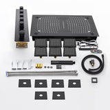 16"x28" Matera Digital Rainfall Bluetooth LED Shower System By Cascada Showers - Cascada Showers