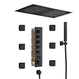 16"x28" Matera Digital Rainfall Bluetooth LED Shower System By Cascada Showers - Cascada Showers