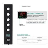 16"x28" Sorrento Digital Rainfall Bluetooth LED Shower System By Cascada Showers - Cascada Showers