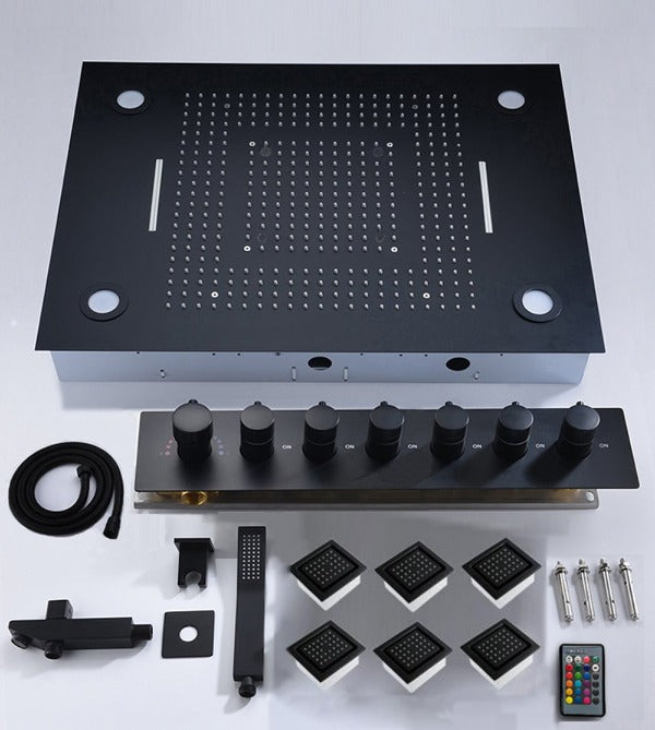 shower head, thermostatic shower, rain shower, rain shower faucet, shower head sets for bathroom