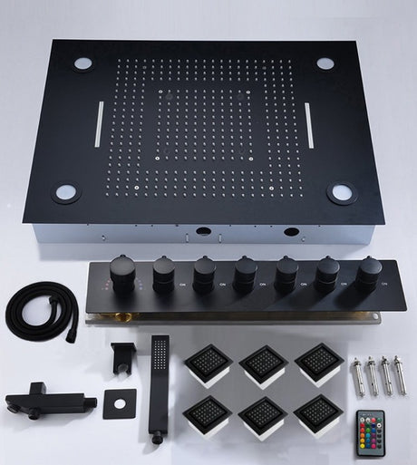 shower head, thermostatic shower, rain shower, rain shower faucet, shower head sets for bathroom