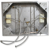23"x31" Luxurious Waterfall LED Rain Shower Set Stainless Steel Polish - Cascada Showers