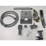 24" Rainfall LED Shower Set Double-Function Valve Brass Handheld Shower - Cascada Showers