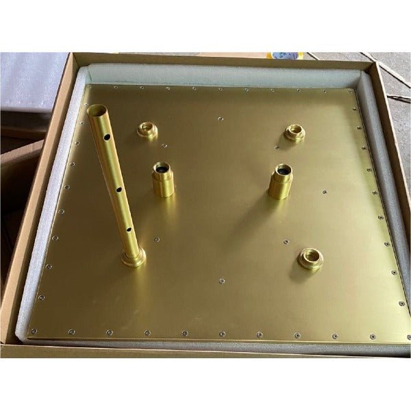 24" Square Ceiling Mount Rainfall Shower Head - Cascada Showers