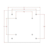 Ceiling mounted shower head with standard 1/2 inch inlet