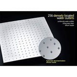 20" Ceiling Mounted Thermostatic Shower System LED Rainfall