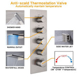 9"x22” Capri Music LED shower system - Cascada Showers