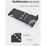 9"x22" Matt Black Wall Mounted Multi Settings Shower System - Cascada Showers