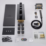 9"x26" Bologna LED Music Shower System By Cascada Showers - Cascada Showers