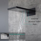 9"x26" Bologna LED Music Shower System By Cascada Showers - Cascada Showers